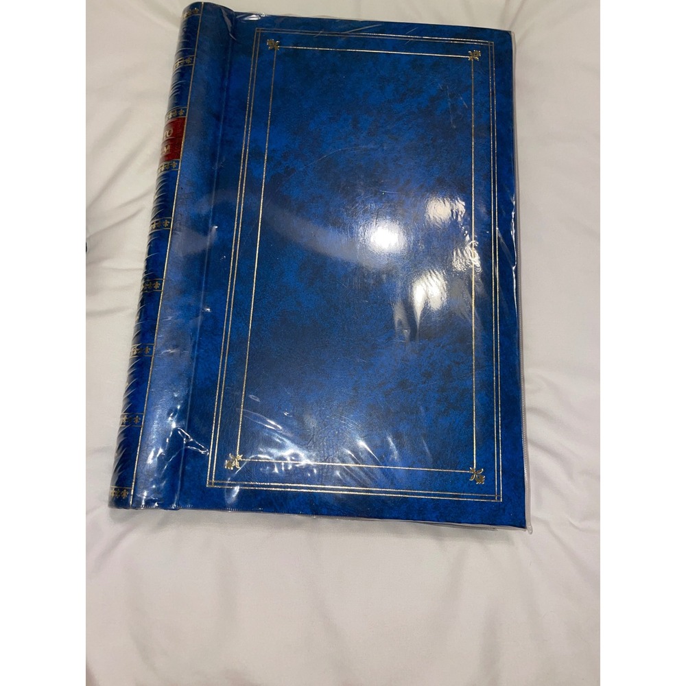 New Pioneer Photo Album Blue Gold BDP-35 Holds 300 4x6 Photos Vintage 1983